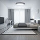 EnviroLite LED 32.3 inch Matte Black Flush Mount Ceiling Light